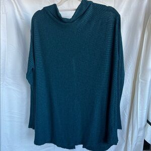 We The Free Deep Teal Cowl Neck Sweater
